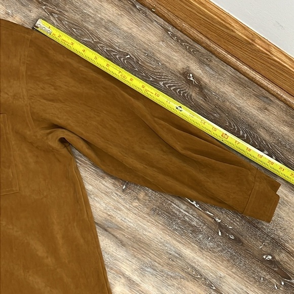 Talbots 2 Piece Matching Set Tan Shirt and Skirt Size 12 Petite - Picture 8 of 15